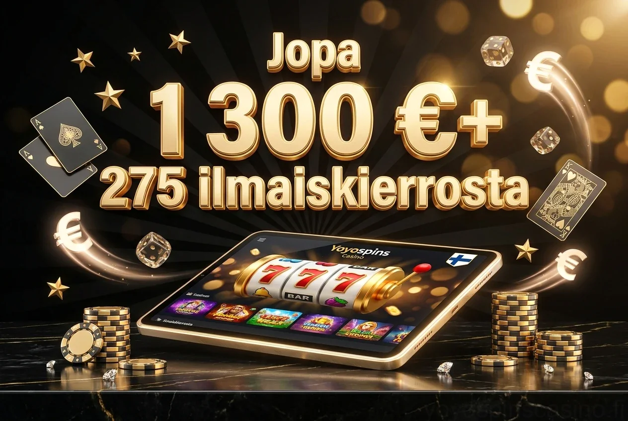 Jopa 1 300 €+ 275 ilmaiskierrosta